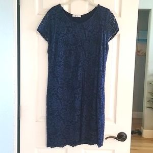 Lux & CO Blue Lace Dress
